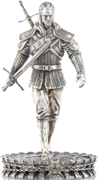 Geralt von Rivia Silberstatue